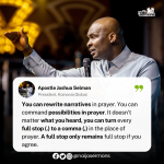 QUOTE OF THE DAY BY APOSTLE JOSHUA SELMAN 7