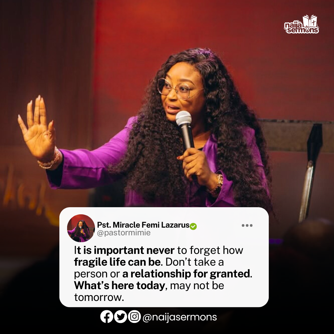 QUOTE OF THE DAY BY PST. MIRACLE FEMI LAZARUS 1