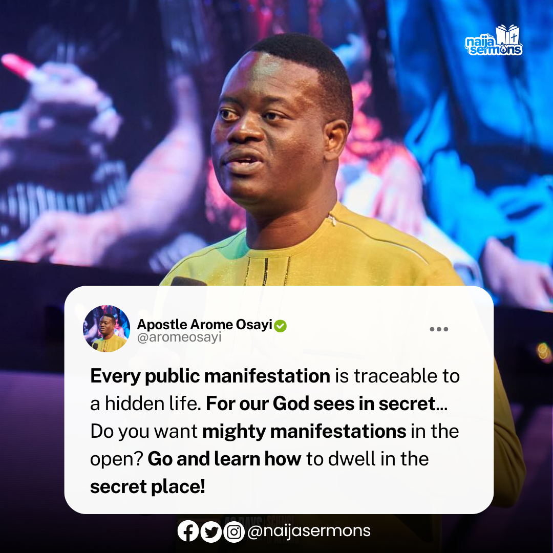 QUOTE OF THE DAY BY APOSTLE AROME OSAYI 1