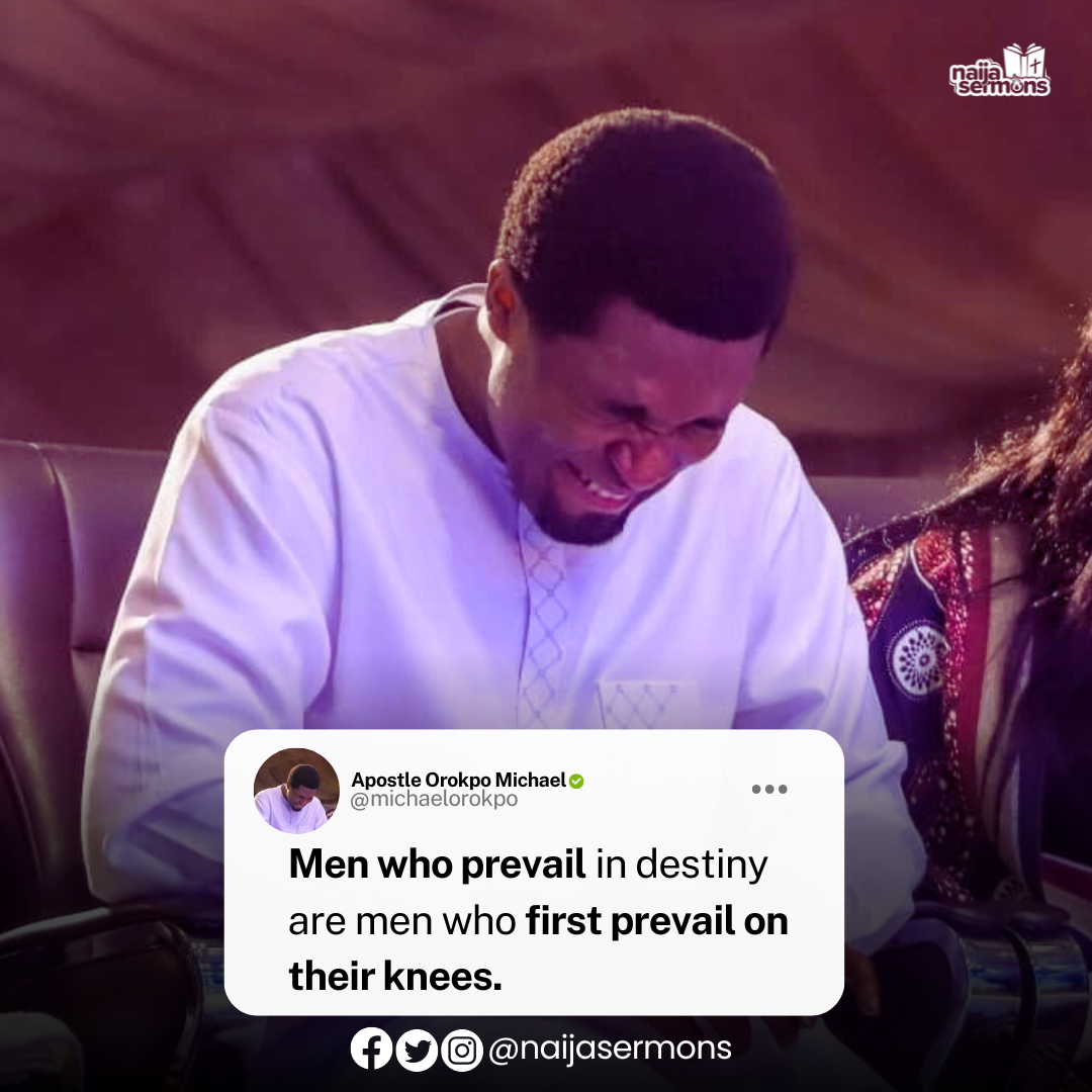 QUOTE OF THE DAY BY APOSTLE OROKPO MICHAEL 1