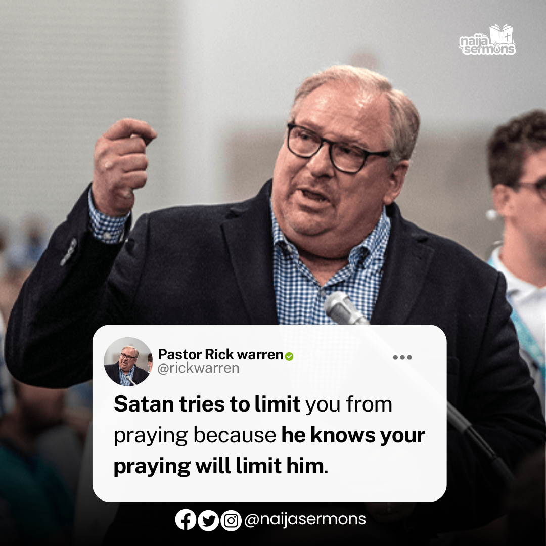 QUOTE OF THE DAY BY PASTOR RICK WARREN 1