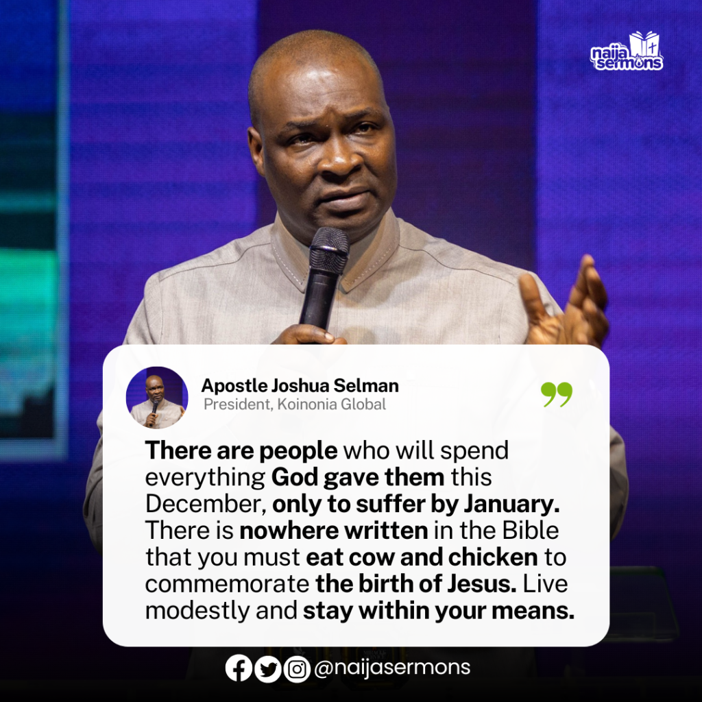 QUOTE OF THE DAY BY APOSTLE JOSHUA SELMAN 2