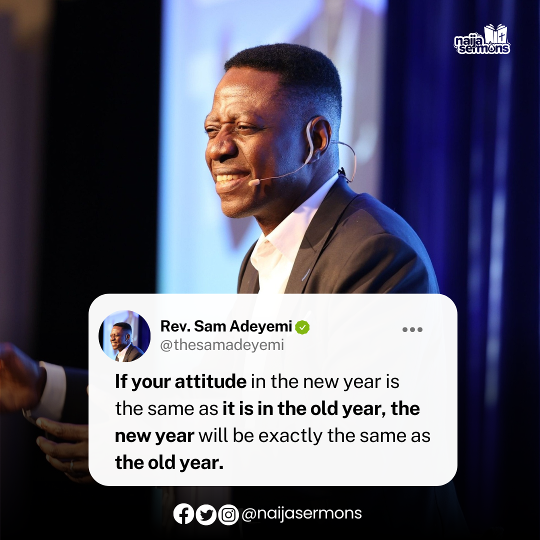 QUOTE OF THE DAY BY REV. SAM ADEYEMI 1