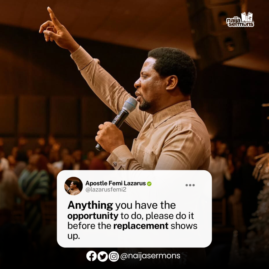 QUOTE OF THE DAY BY APOSTLE FEMI LAZARUS 2
