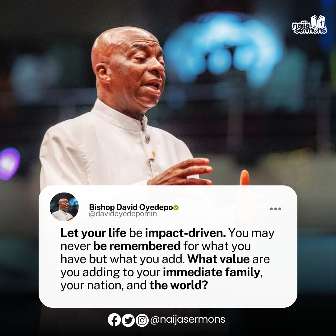 QUOTE OF THE DAY BY BISHOP DAVID OYEDEPO 1