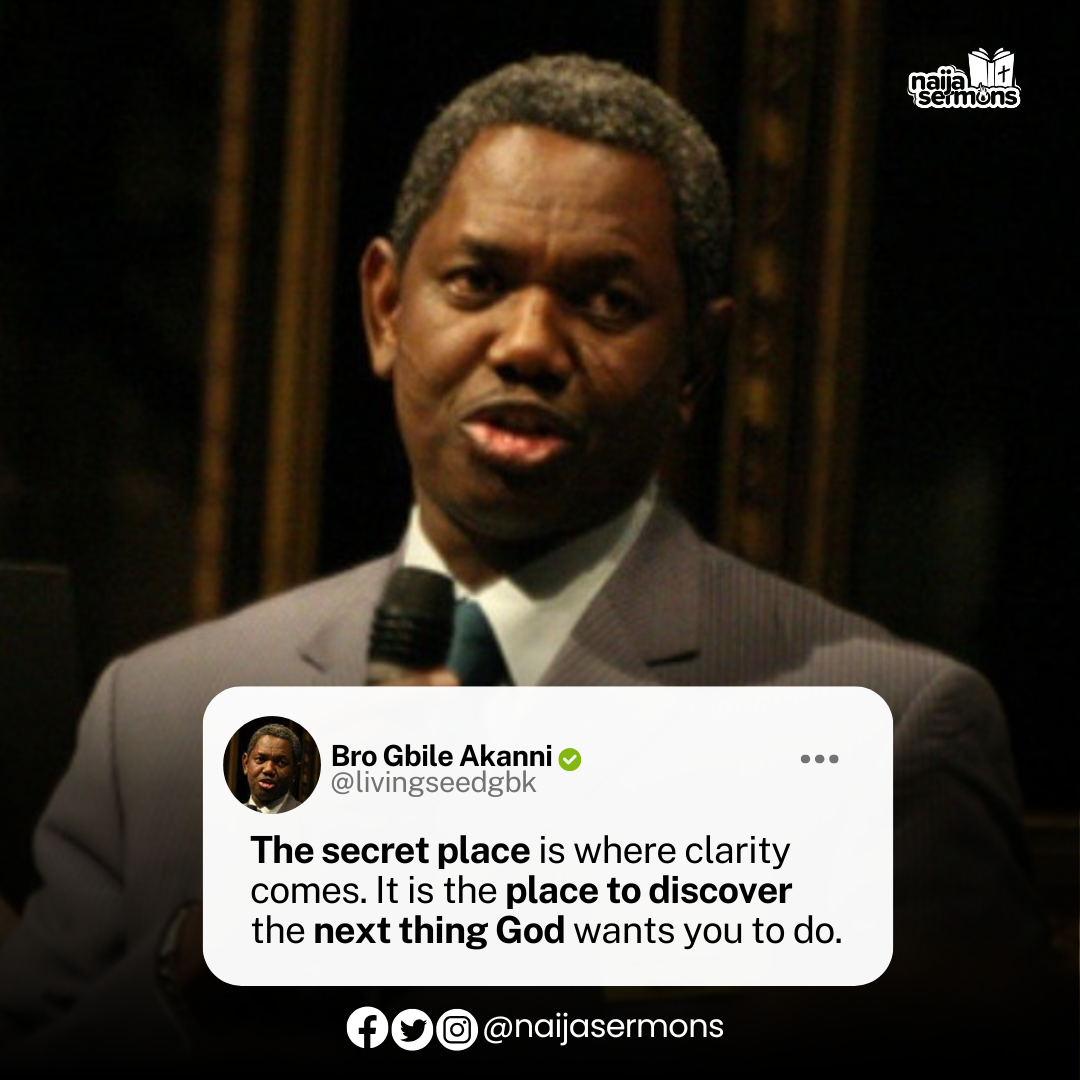 QUOTE OF THE DAY BY BRO. GBILE AKANNI 1