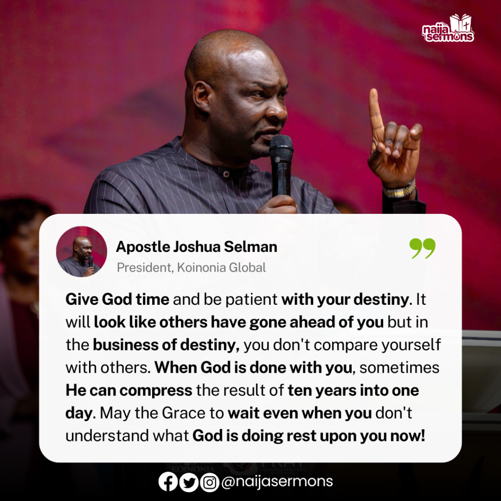 QUOTE OF THE DAY BY APOSTLE JOSHUA SELMAN 2