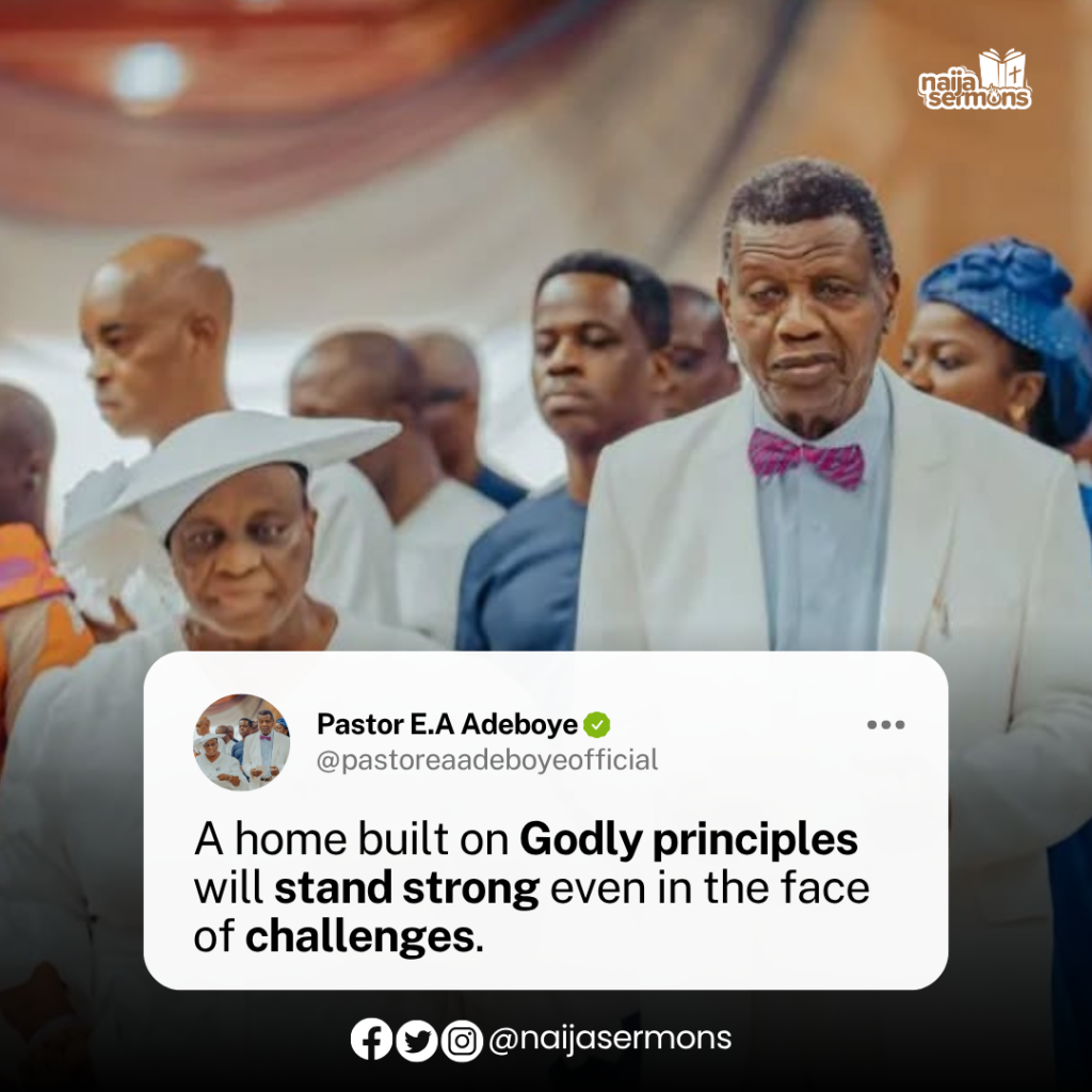 QUOTE OF THE DAY BY PASTOR E.A ADEBOYE 2