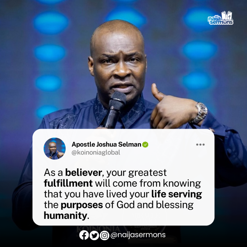 QUOTE OF THE DAY BY APOSTLE JOSHUA SELMAN 2