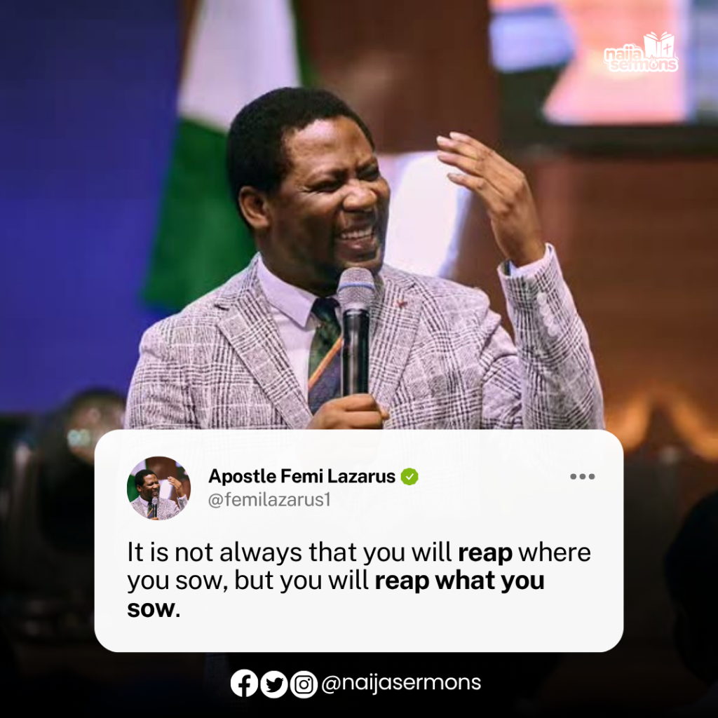 QUOTE OF THE DAY BY APOSTLE FEMI LAZARUS 2