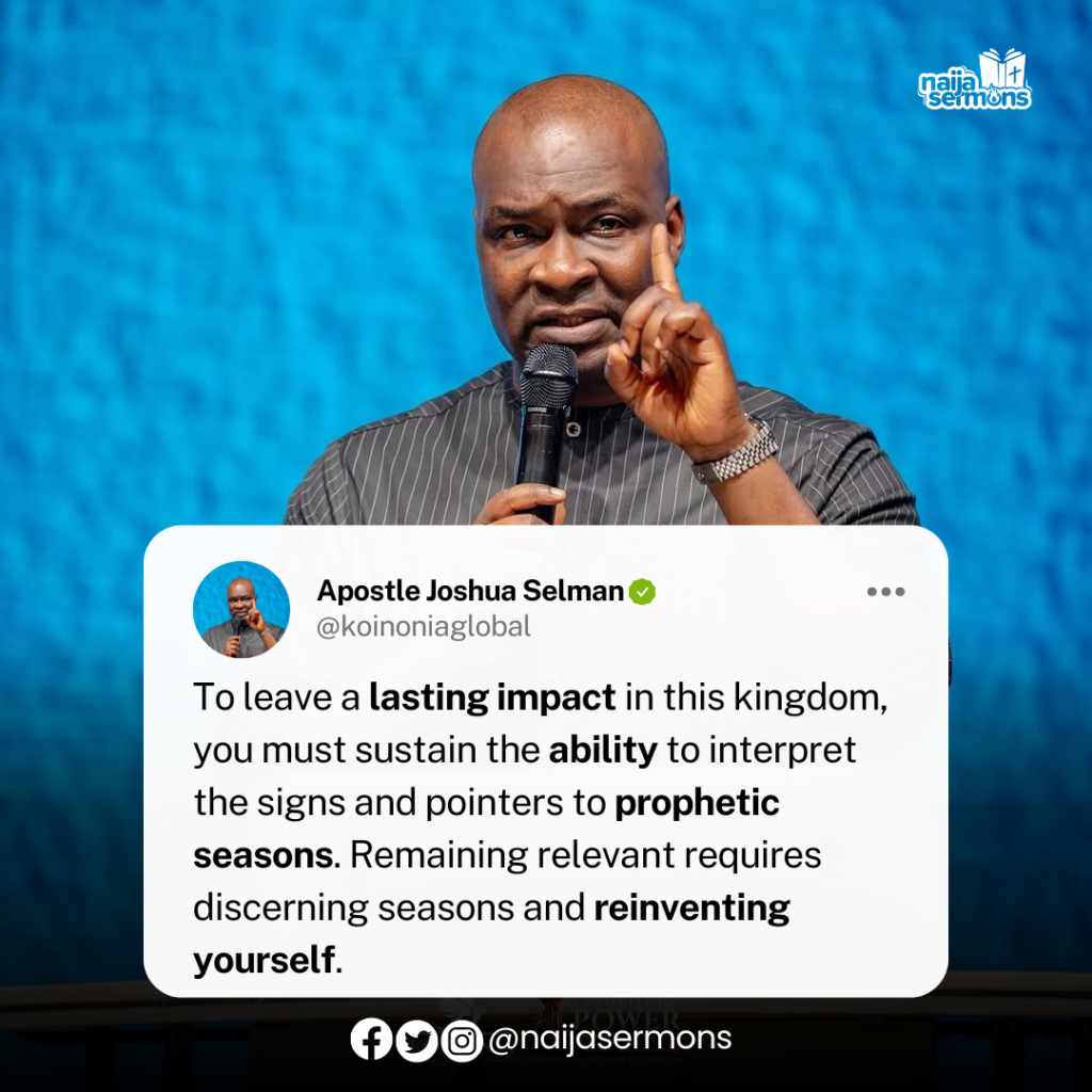 QUOTE OF THE DAY BY APOSTLE JOSHUA SELMAN 2