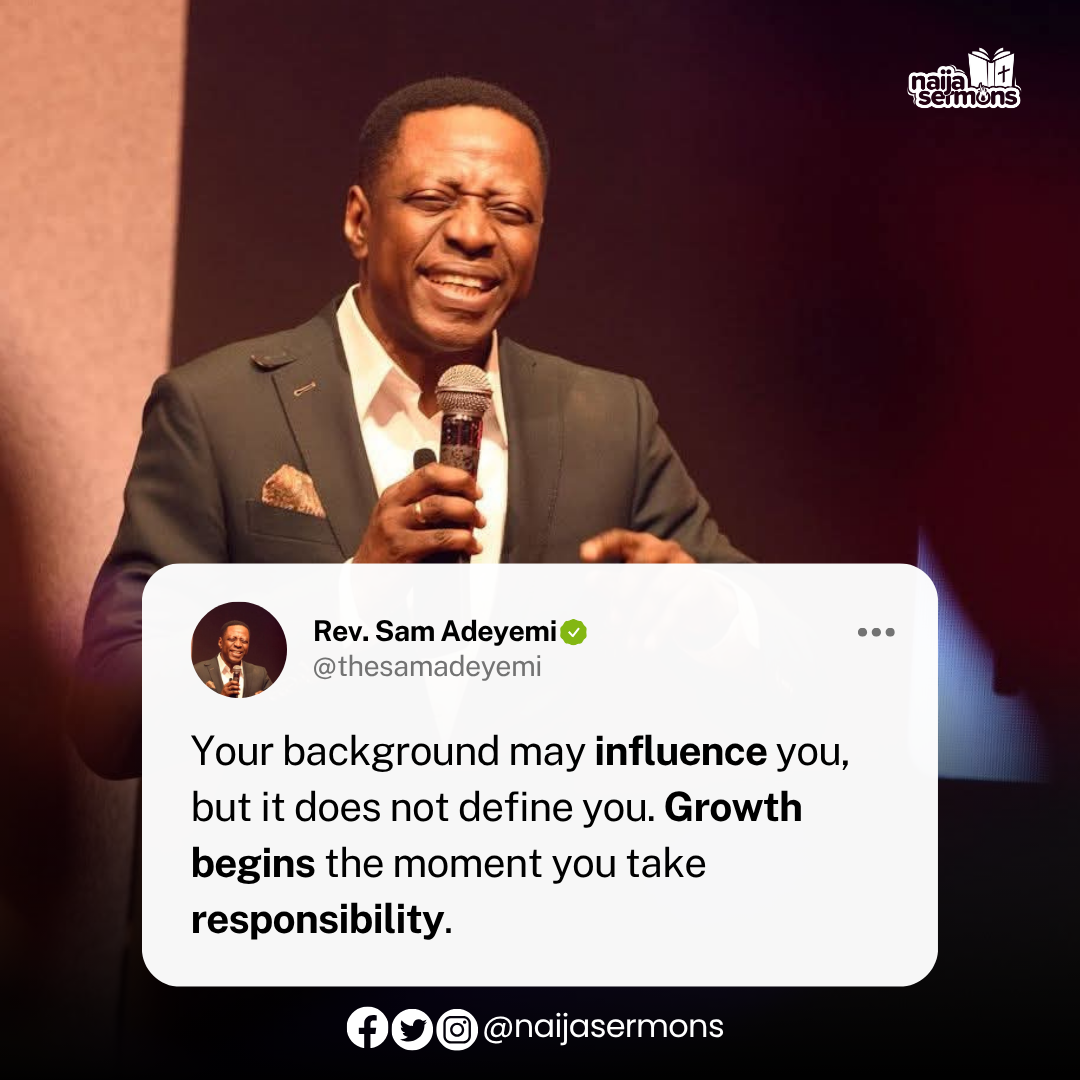 QUOTE OF THE DAY BY REV SAM ADEYEMI 1