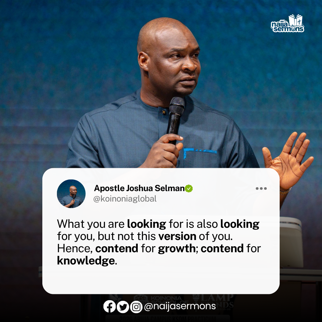 QUOTE OF THE DAY BY APOSTLE JOSHUA SELMAN 1