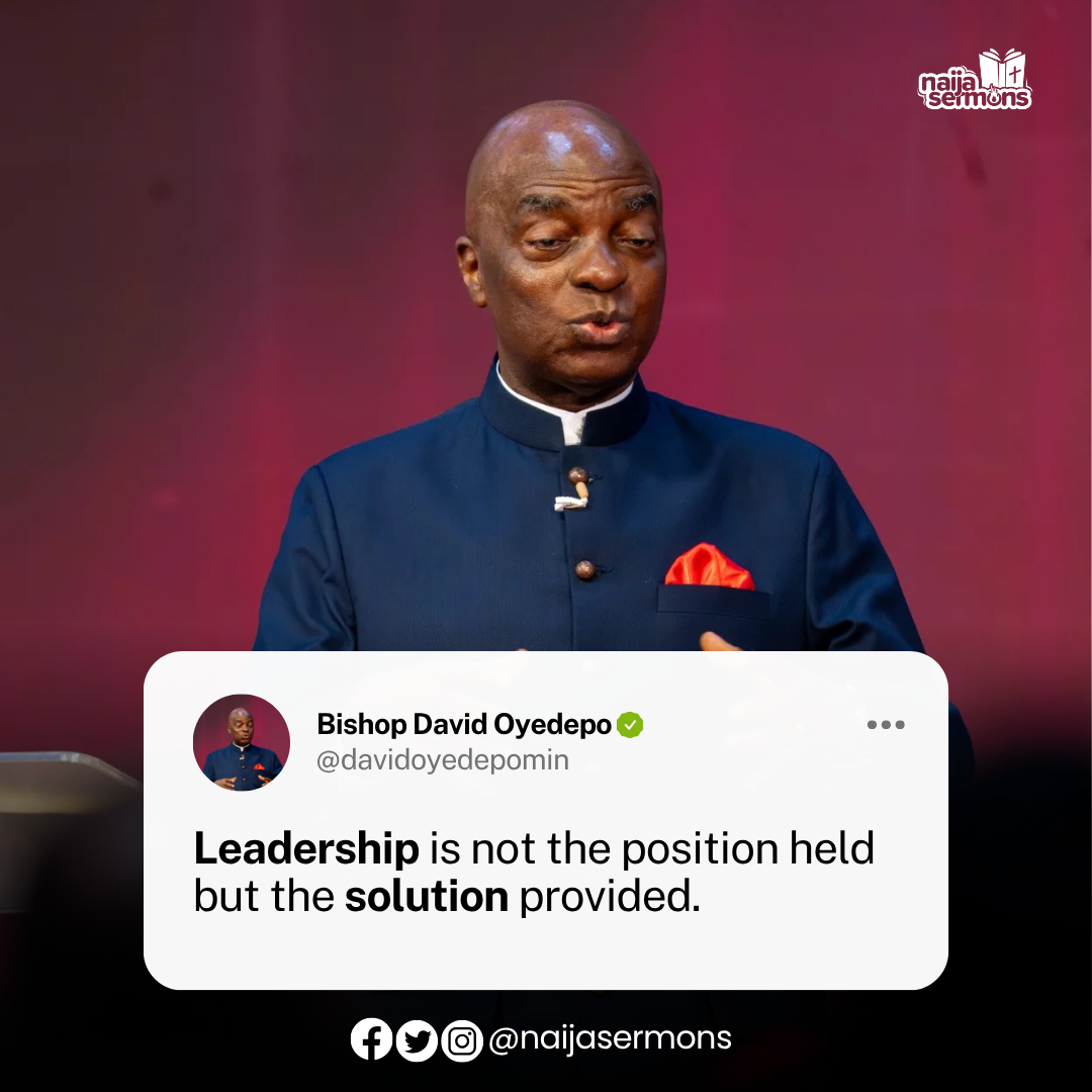 QUOTE OF THE DAY BY BISHOP DAVID OYEDEPO 1