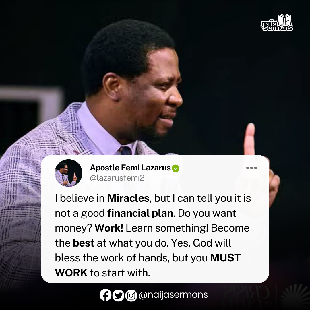 QUOTE OF THE DAY BY APOSTLE FEMI LAZARUS 1