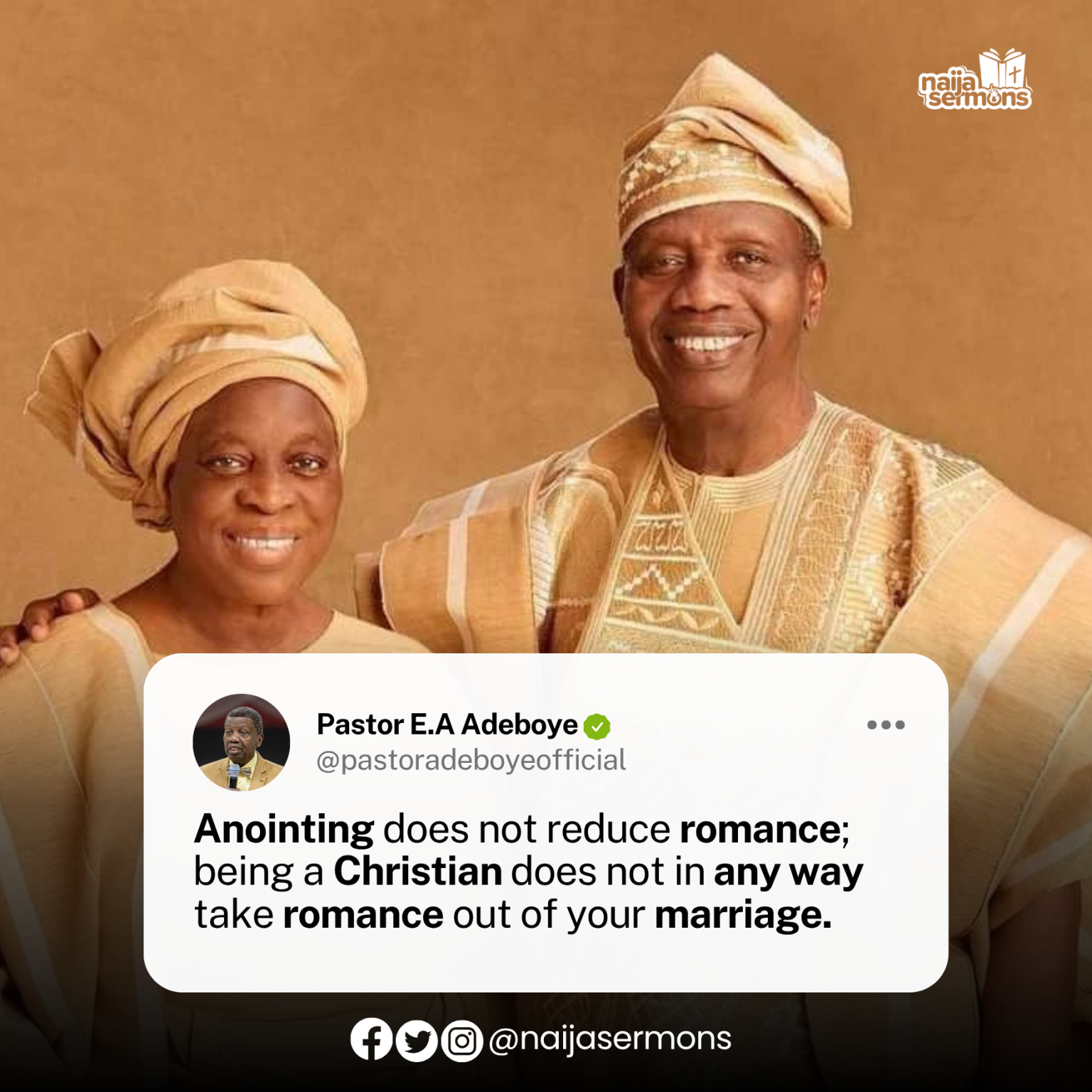 QUOTE OF THE DAY BY PASTOR E.A ADEBOYE 1