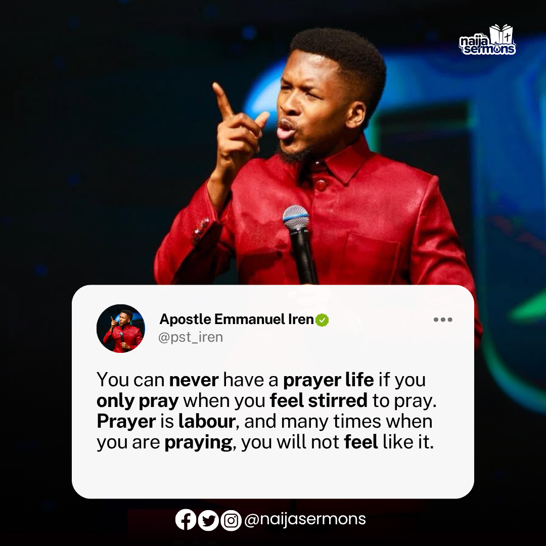 QUOTE OF THE DAY BY APOSTLE EMMANUEL IREN 1