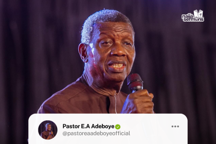 QUOTE OF THE DAY BY PASTOR E.A ADEBOYE 2