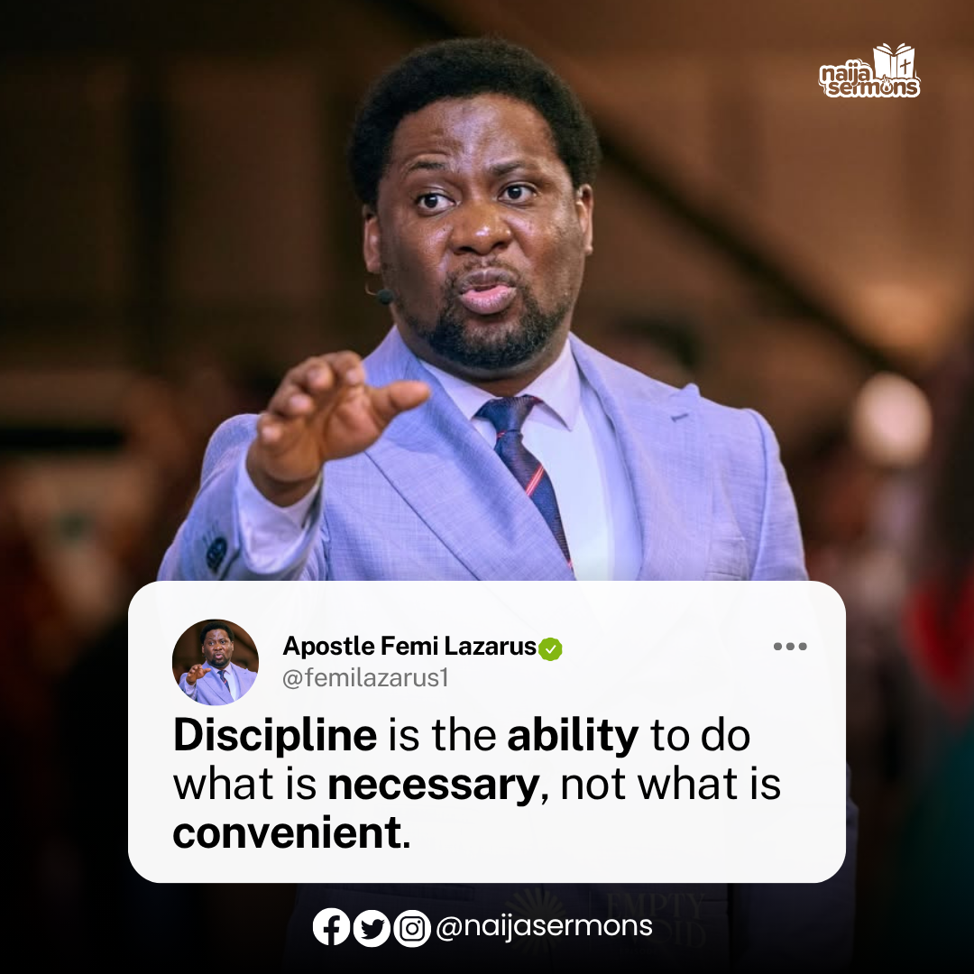 QUOTE OF THE DAY BY APOSTLE FEMI LAZARUS 1